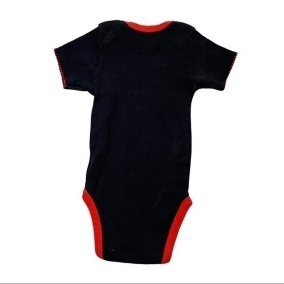 Ladybug Onesie short sleeve black bodysuit Size 12 Months - Picture 3 of 8